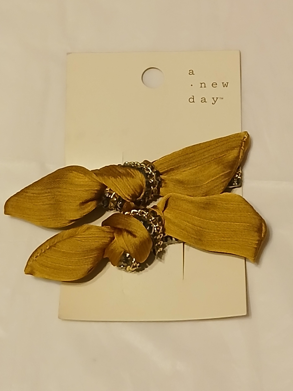 Target a.new.day Golden Mustard Bow Hair Clips with Metallic Accents